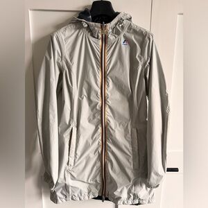 K-Way Women's Light Gray Trench Coat